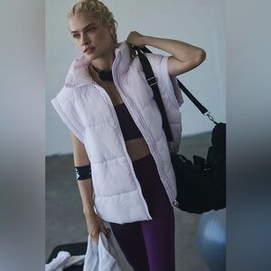 NWT FP Movement by Free People In A Bubble Puffer Vest | White | Size M